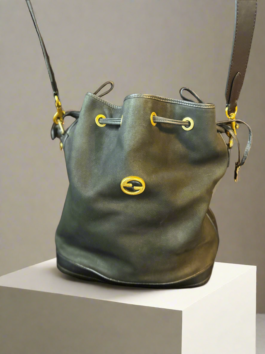 GUCCI Nubuck Bucket - Vintage
