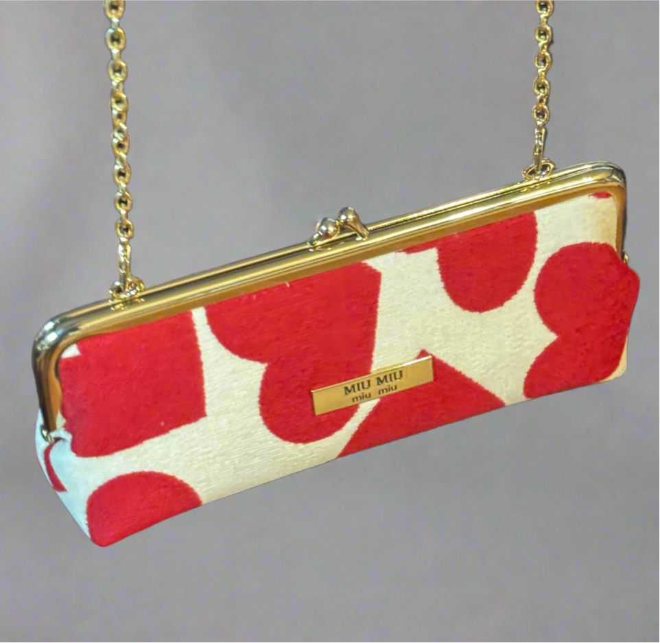 MIU MIU Red Heart Pochette